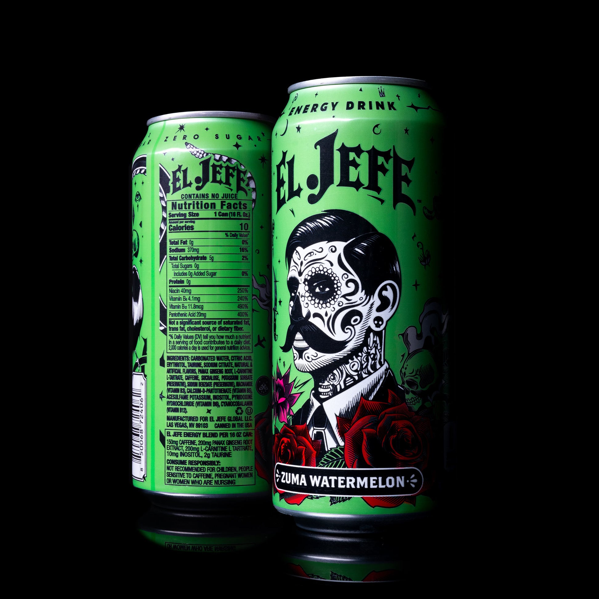 EL JEFE ZUMA WATERMELON ENERGY DRINK