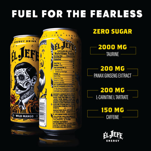 EL JEFE WILD MANGO ENERGY DRINK