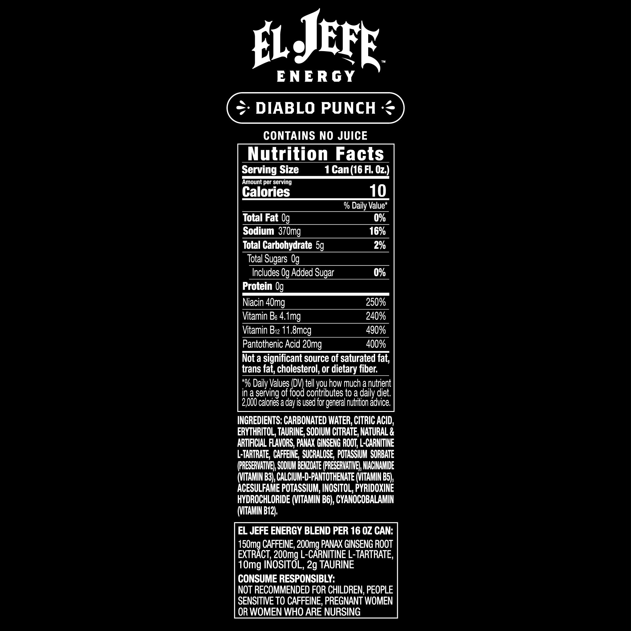 EL JEFE DIABLO PUNCH ENERGY DRINK