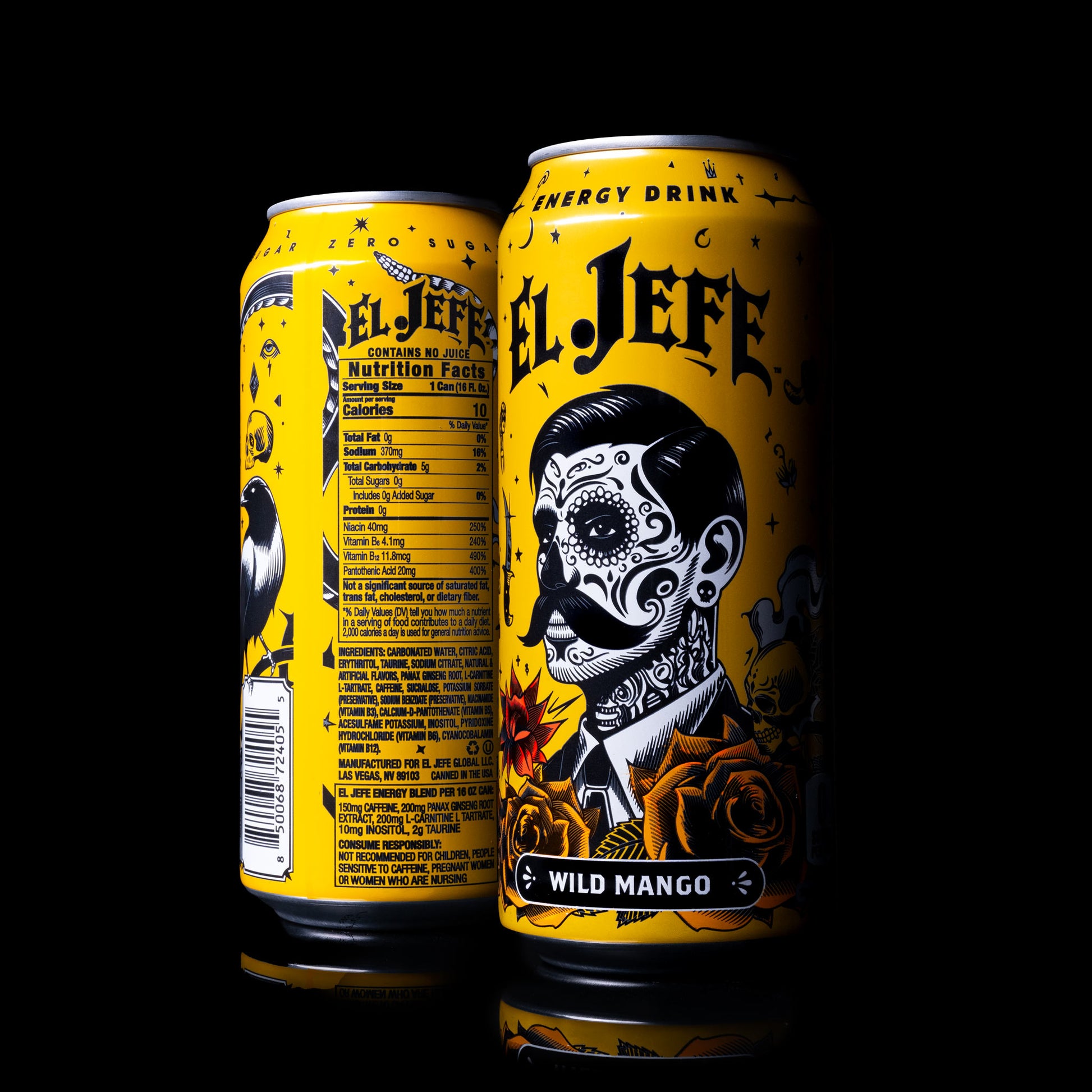 EL JEFE WILD MANGO ENERGY DRINK